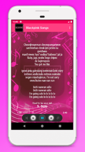 اسکرین شات برنامه Blackpink Songs KPop Lyric 4
