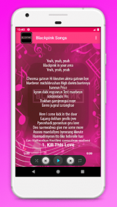 اسکرین شات برنامه Blackpink Songs KPop Lyric 2