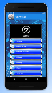 اسکرین شات برنامه Got7 Songs KPop Lyric 1