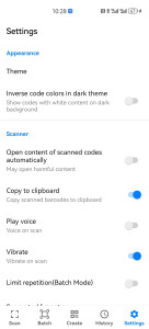 اسکرین شات 6 برنامه Super CodeReader