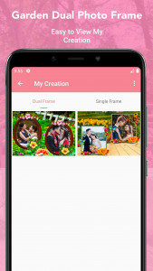 اسکرین شات 6 برنامه Garden Dual Photo Frames