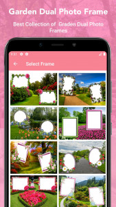 اسکرین شات 2 برنامه Garden Dual Photo Frames