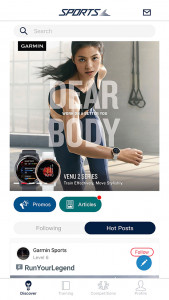 اسکرین شات 1 برنامه Garmin Sports