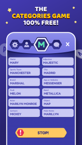 اسکرین شات 1 بازی StopotS - The Categories Game