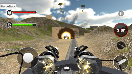 اسکرین شات 1 برنامه Army Train Driving Simulator