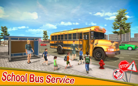 اسکرین شات برنامه School Bus Driving Games : City Coach Bus Driver 8