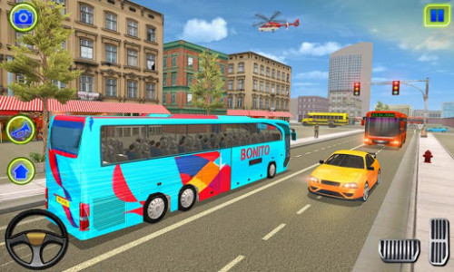 اسکرین شات برنامه School Bus Driving Games : City Coach Bus Driver 2