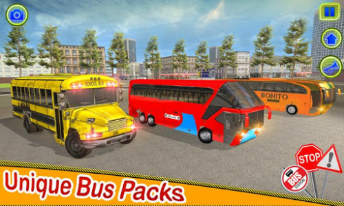 اسکرین شات برنامه School Bus Driving Games : City Coach Bus Driver 4