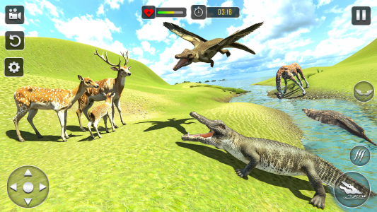 اسکرین شات 2 برنامه Wild Crocodile Sim Animal Game
