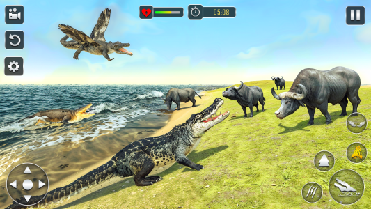 اسکرین شات 4 برنامه Wild Crocodile Sim Animal Game