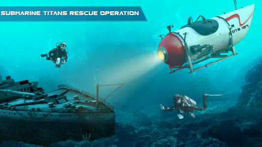 اسکرین شات برنامه Submarine Titans Rescue Ship 4