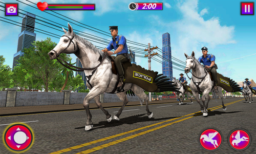 اسکرین شات برنامه Flying Horse Police Chase Sim 5