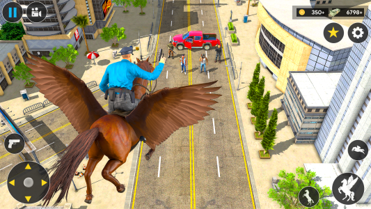اسکرین شات 2 برنامه Wild Flying Horse Simulator