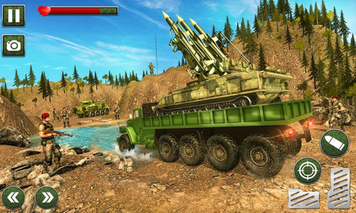 اسکرین شات برنامه Army Truck Sim - Truck Games 2