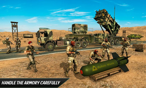 اسکرین شات برنامه Army Truck Sim - Truck Games 1