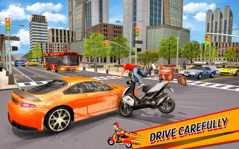 اسکرین شات برنامه Pizza Delivery Boy Bike Games 2