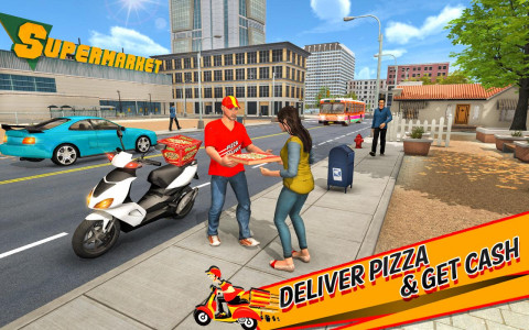اسکرین شات برنامه Pizza Delivery Boy Bike Games 5