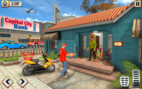 اسکرین شات برنامه Pizza Delivery Boy Bike Games 3