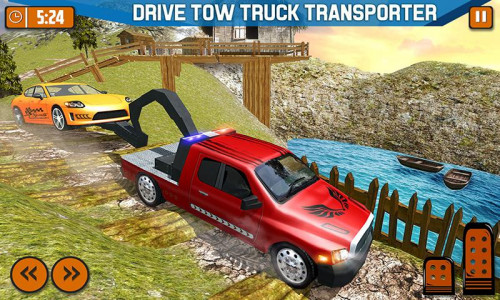 اسکرین شات برنامه Tow Truck Driving Truck Games 2