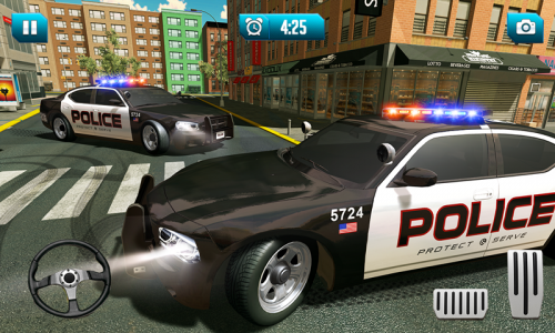 اسکرین شات برنامه Police Chase Cop Car Games 4