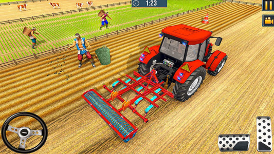 اسکرین شات برنامه Bauernhof Traktor Fahrspiele 4