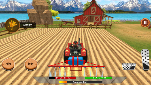 اسکرین شات 4 برنامه Farming Games: Tractor Driving