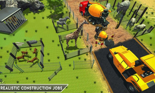 اسکرین شات برنامه Animal Zoo Construction Games 3