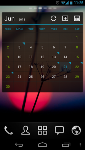 اسکرین شات برنامه GO Calendar Widget 4