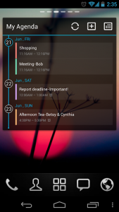اسکرین شات برنامه GO Calendar Widget 5