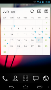 اسکرین شات برنامه GO Calendar Widget 1