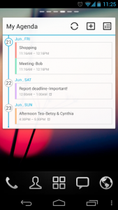 اسکرین شات برنامه GO Calendar Widget 2