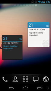 اسکرین شات برنامه GO Calendar Widget 8