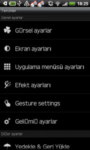 اسکرین شات برنامه GO LauncherEX Turkish language 2