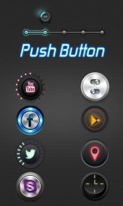 اسکرین شات برنامه Push Button GO Launcher Theme 1