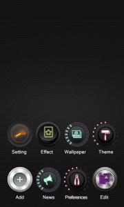 اسکرین شات برنامه Push Button GO Launcher Theme 5