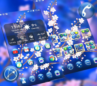 اسکرین شات برنامه Flowers Themes For Android 3