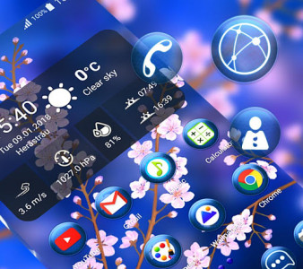 اسکرین شات برنامه Flowers Themes For Android 5
