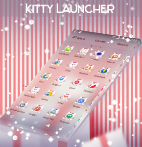 اسکرین شات برنامه Kitty Launcher Theme 1