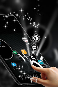 اسکرین شات برنامه Launcher Black Theme 4