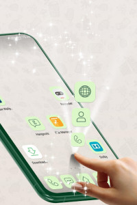 اسکرین شات برنامه Launcher Theme for Whatsapp 3