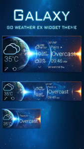 اسکرین شات برنامه Galaxy Theme GO Weather EX 1