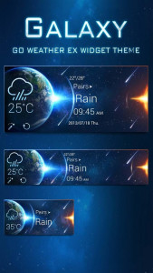 اسکرین شات برنامه Galaxy Theme GO Weather EX 2