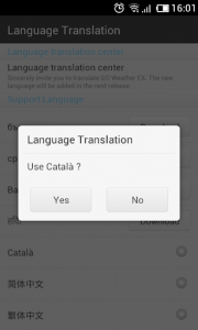 اسکرین شات برنامه Catalan Language GO Weather EX 2