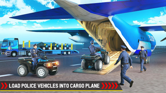 اسکرین شات برنامه Cargo Airplane Police Vehicle 3
