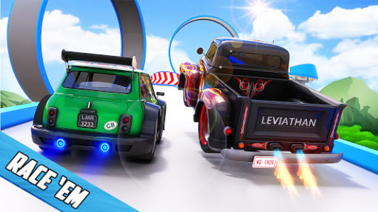 اسکرین شات برنامه Hot Car Stunt Game: Free Race off Challenge 3D 3