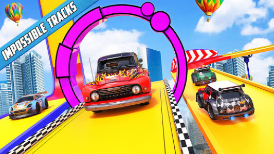 اسکرین شات برنامه Hot Car Stunt Game: Free Race off Challenge 3D 4