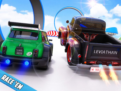 اسکرین شات برنامه Hot Car Stunt Game: Free Race off Challenge 3D 7