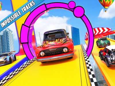 اسکرین شات برنامه Hot Car Stunt Game: Free Race off Challenge 3D 8