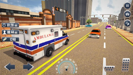 اسکرین شات برنامه Stickman Rescue Ambulance Drive 3