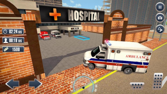 اسکرین شات برنامه Stickman Rescue Ambulance Drive 4